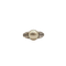 Bague 54.5 Bague or blanc sertie d’une perle de culture et diamants 58 Facettes