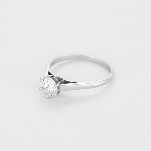 Bague 58 Bague solitaire en or gris et diamant 1 carat environ 58 Facettes 58FC122