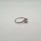 Bague 58 Bague or blanc sertie d'un diamant 58 Facettes