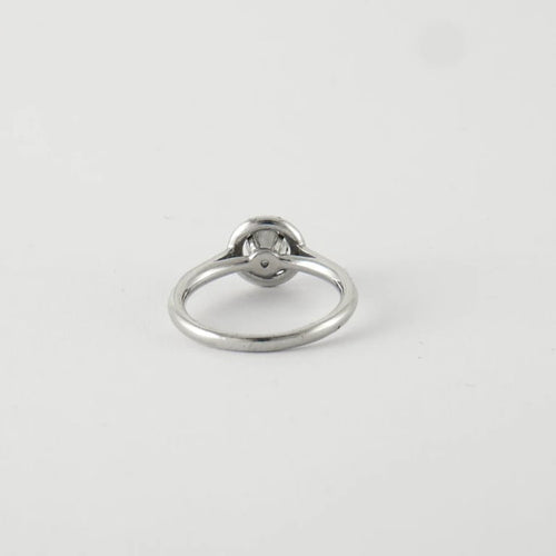 Bague 50 Bague Solitaire Or blanc Diamants 58 Facettes