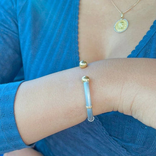 Bracelet ZOLOTAS - Bracelet en or jaune et argent 58 Facettes