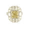 Bague 54 Bague - Chaton octogonal en or blanc 18k et diamants 58 Facettes LJ-100