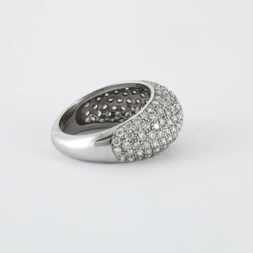 Bague 52 Bague en or blanc & diamants 58 Facettes