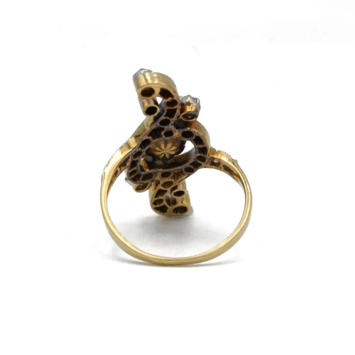 Bague 48 Bague - Or, Diamants & Perle 58 Facettes 250082R