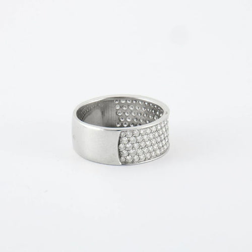 Bague 63 Bague en or blanc & diamants 58 Facettes