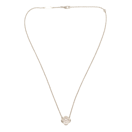 Collier Van Cleef & Arpels Pure Alhambra - Collier en or blanc 18 carats et diamants 58 Facettes