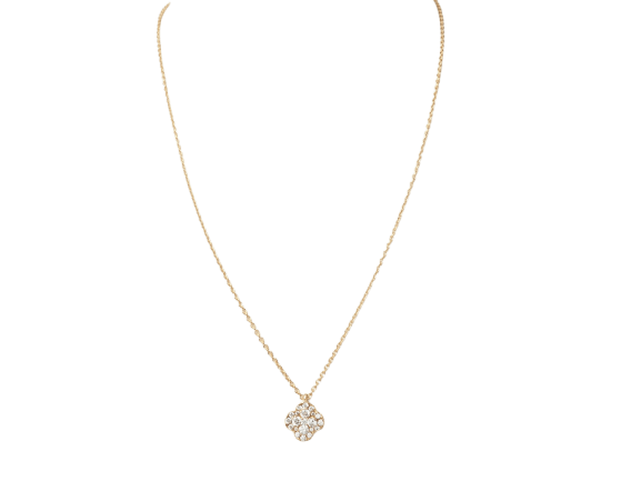 Collier Collier trèfle en or rose 18 kt et diamants 58 Facettes 33100