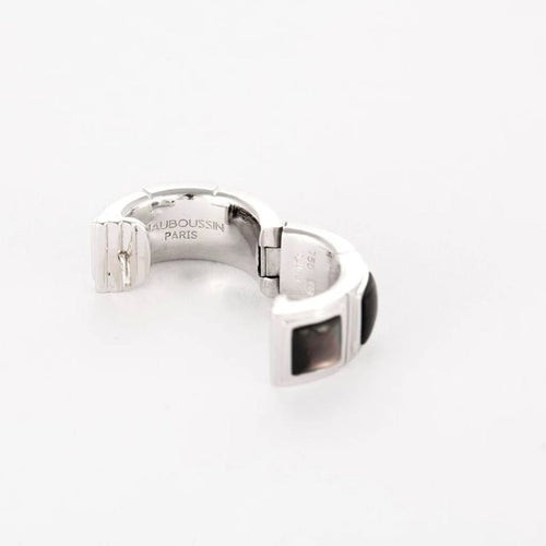 Boucles d'oreilles MAUBOUSSIN - Boucles d'oreilles or blanc, diamants et nacre 58 Facettes 58FC160