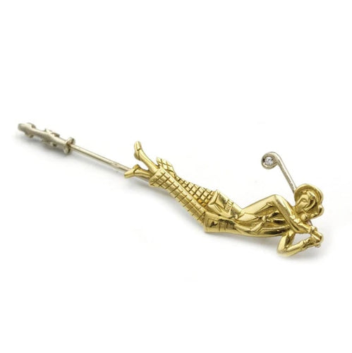 Broche Epingle Golfeuse - Or & Diamant 58 Facettes 240049R