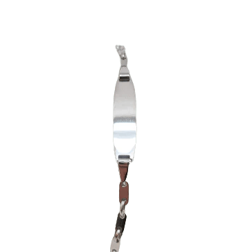 Bracelet Gourmette en Or Blanc 58 Facettes