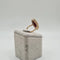 Bague 57 Bague or rose sertie d'une pierre rose 58 Facettes