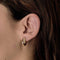 Boucles d'oreilles Boucles d'oreilles en or jaune et blanc 18K, rubis et diamants 58 Facettes 58FC128