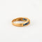 Bague 50.5 Bague en Or jaune, saphirs & diamants 58 Facettes