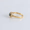 Bague 54 Bague Saphir entourage Diamants 58 Facettes FM54
