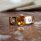 Bague 52 Bague Saphir jaune Diamants 58 Facettes 3402
