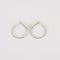 Boucles d'oreilles Créoles en or blanc diamants 58 Facettes