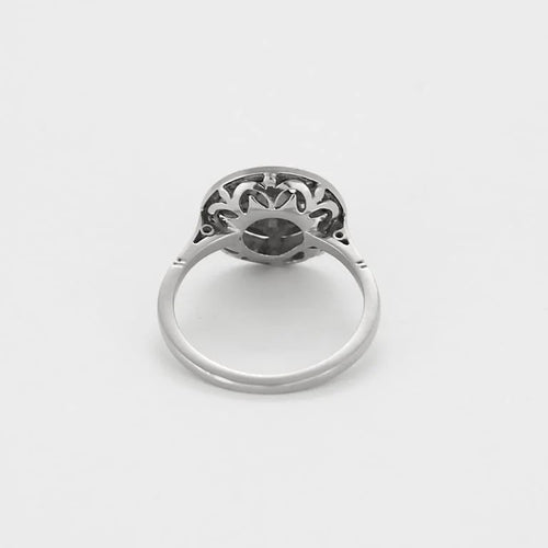 Bague 48 Bague or blanc, platine et diamants 58 Facettes 58FC115