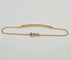 Bracelet Bracelet or jaune 18 carats serti d’une barrette de diamants 58 Facettes