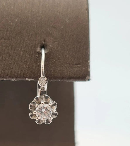 Boucles d'oreilles Mono boucle d'oreille Or blanc Diamant 58 Facettes