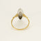 Bague 54 Bague marquise en or jaune, or blanc et diamants 58 Facettes 58FC109