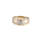 Bague 54 Bague Jonc 2 Ors pierre blanche 58 Facettes FM58