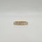 Bague 55 Alliance tour complet or jaune sertie de diamants princesses 58 Facettes
