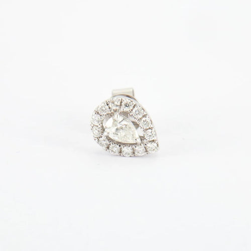 Boucles d'oreilles Boucles d'oreilles poires en Or blanc diamants 58 Facettes