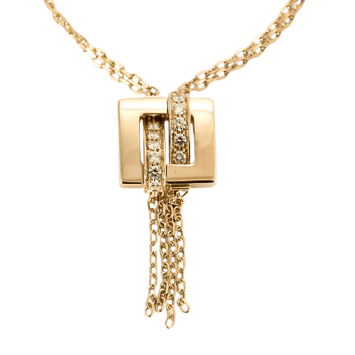 Collier Boucheron - Collection Déchaînée - Collier en Or jaune et diamants 58 Facettes 58FC121