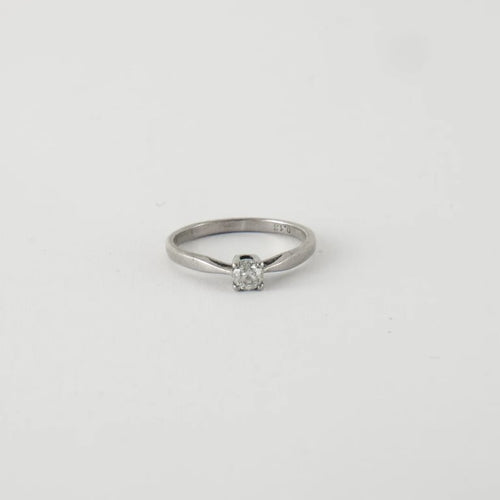 Bague 49 Bague Solitaire Diamant 0.13ct 58 Facettes