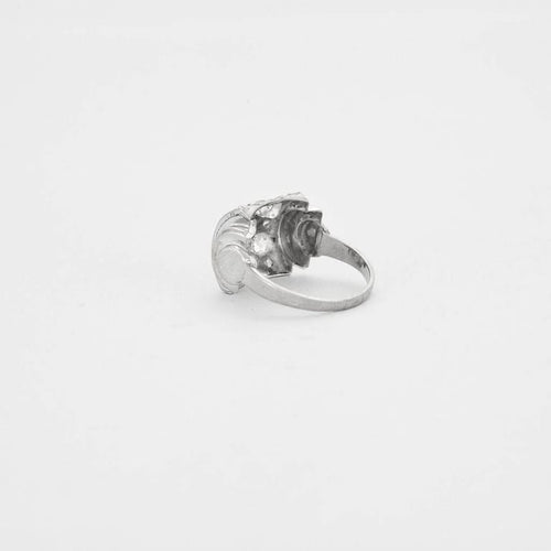 Bague 53 Bague Art déco en platine 950 et diamants taille ancienne 58 Facettes 1585