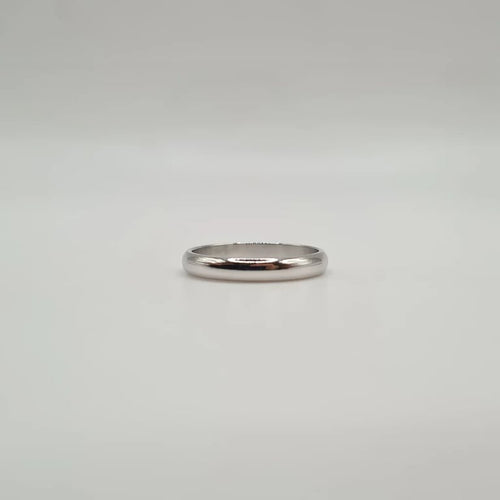 Bague 52 Alliance en platine 58 Facettes
