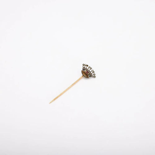 Broche Broche Or jaune, diamants, rubis 58 Facettes