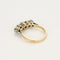 Bague 54 Bague jarretière en or jaune et or gris, diamants taille ancienne 58 Facettes MAR1092