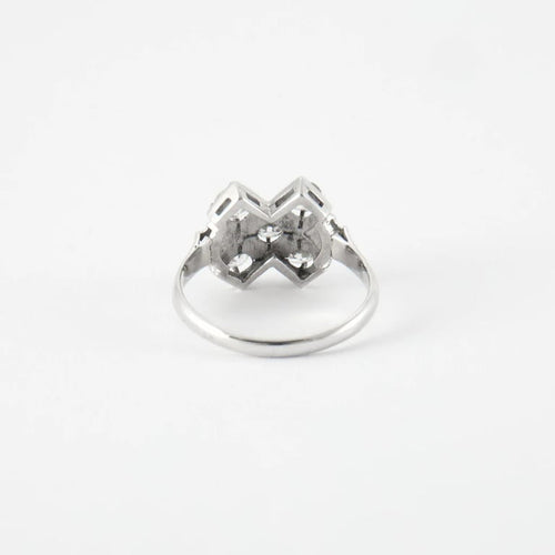 Bague 52 Bague or blanc & diamants 58 Facettes