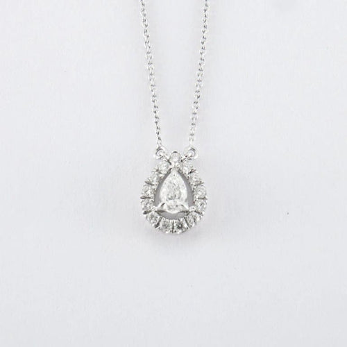 Collier Collier Or blanc Diamants 58 Facettes