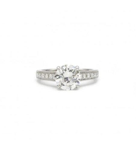 Bague 53 Solitaire accompagné - 1,88 carats I VVS2 58 Facettes 240084R-230328R