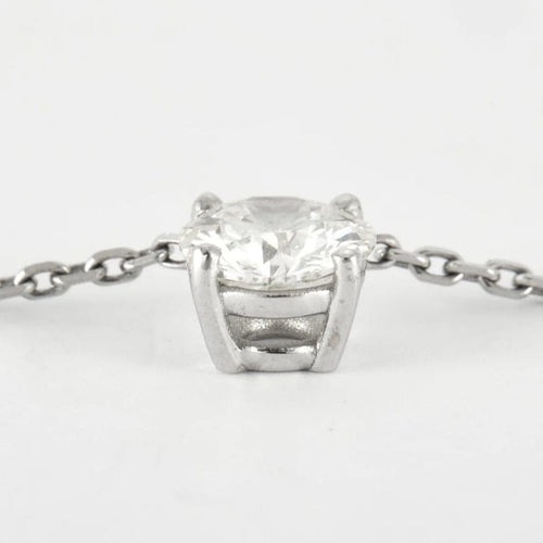 Collier Collier en Or Blanc & diamants 58 Facettes