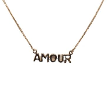 Collier Collier amour en Or jaune 58 Facettes