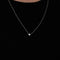 Collier Collier or blanc pavage diamants 58 Facettes