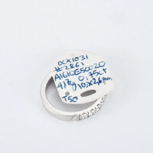 Bague 50 Bague en Or Blanc & diamants 58 Facettes