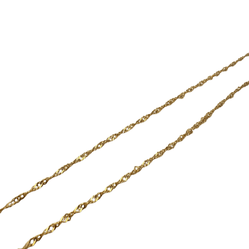 Collier Chaîne fine en or jaune 18 carats 1,84 g 58 Facettes 250096