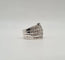 Bague 56.5 Bague or blanc sertie de diamants anciens 58 Facettes