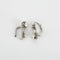 Boucles d'oreilles Dormeuses en platine & diamants 58 Facettes
