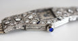 Montre Chopard - Montre femme Art déco en platine, or blanc 14 K et diamants 58 Facettes CHO-100