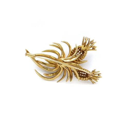 Broche Broche Ananas - Or jaune, Platine et Diamants 58 Facettes 250266R