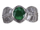 Bague Bague émeraude et diamants baguette en or blanc 58 Facettes BA-1164