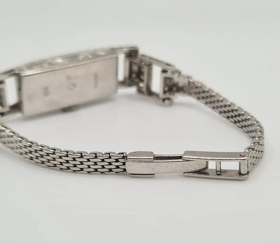 Montre Montre en platine et or blanc sertie de diamants anciens et diamants baguettes 58 Facettes