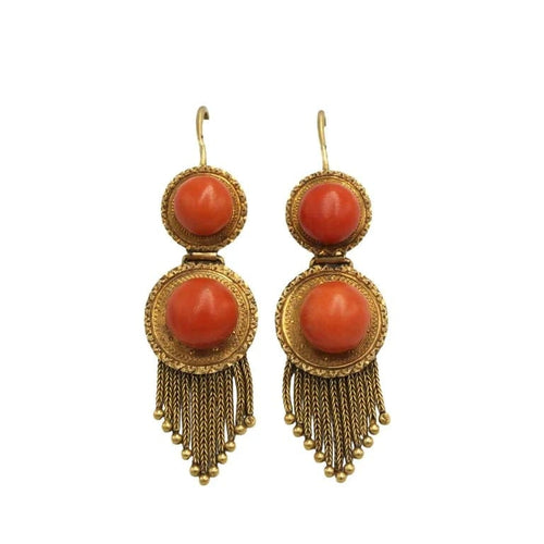 Boucles d'oreilles Boucles d'oreilles - Or & Corail 58 Facettes 260026R