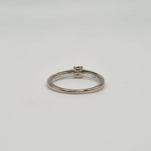 Bague 52 Mauboussin - Solitaire or blanc serti diamant marron et diamants naturels 58 Facettes