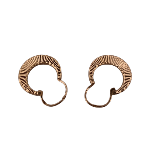 Boucles d'oreilles Boucles d’oreilles créoles texturées en or jaune 18K 1,14 g 58 Facettes 250013
